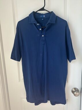 Stitch Golf Men's Classic Short-Sleeve Polo in Blue